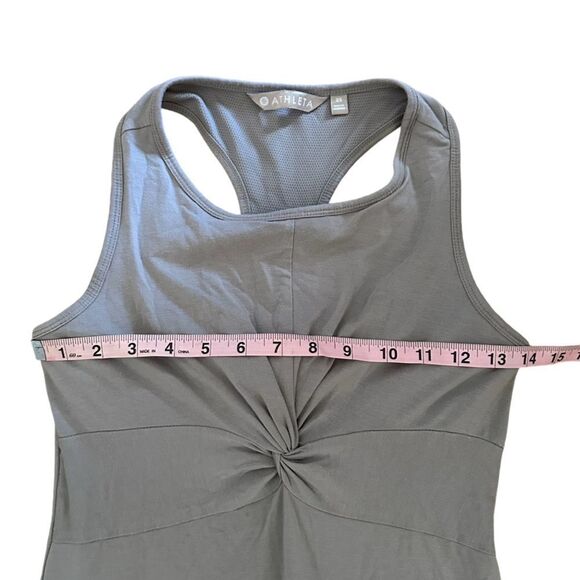 Athleta ~ Women’s Taupe Twist Front Halter Dress ~ size XS - Picture 9 of 13